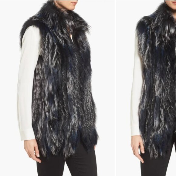 Diane Von Furstenberg Genuine Fox Fur Vest - Picture 3 of 16